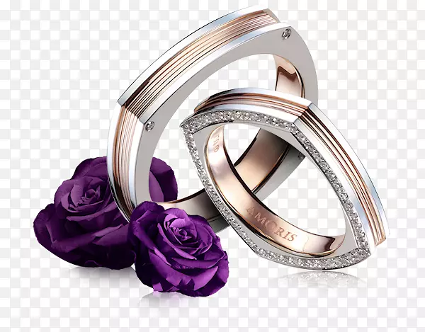 结婚戒指金首饰白金戒指