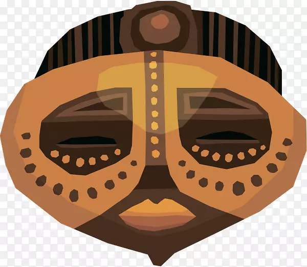 面具剪辑艺术-非洲面具