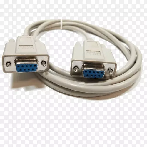 串行电缆零调制解调器d.超小型电缆串行端口.串行端口
