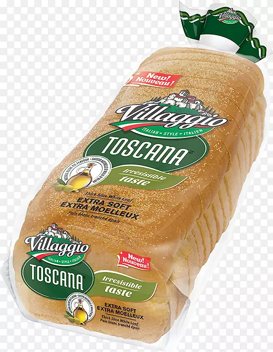 白面包店面包包装和标签.面包包装