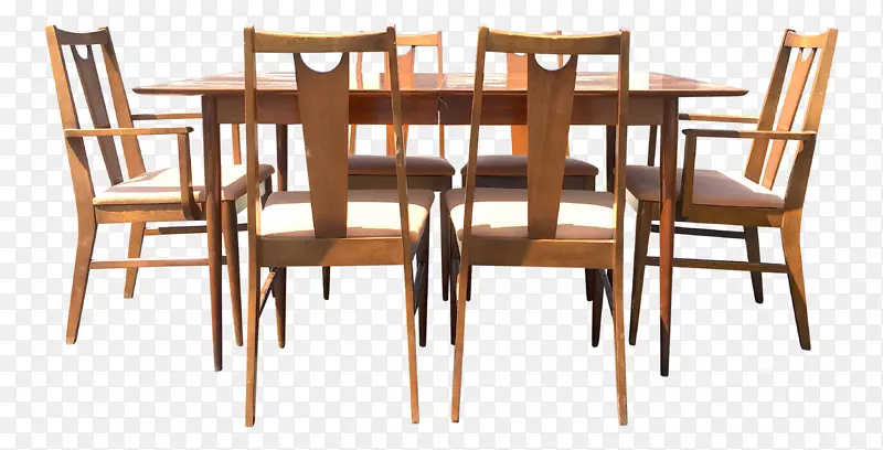 世纪中叶现代餐桌丹麦现代椅子自助餐和餐具桌