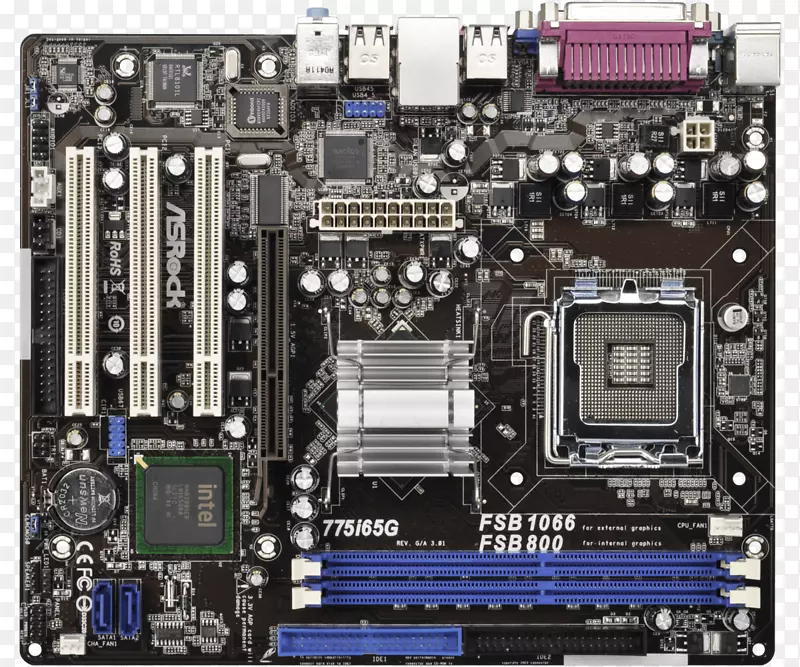 英特尔lga 775主板ASROCK 775i65g微atx-lga 775