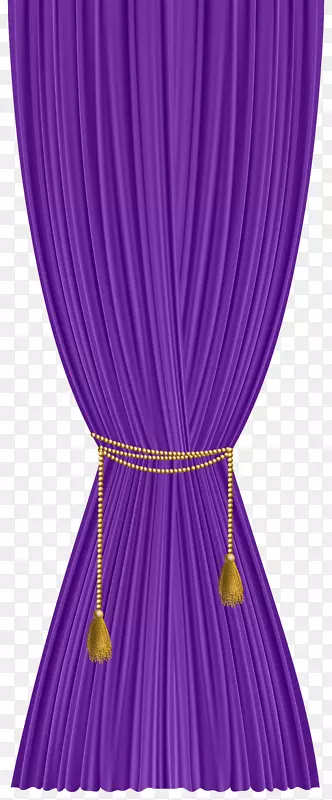 窗帘剪贴画-紫色