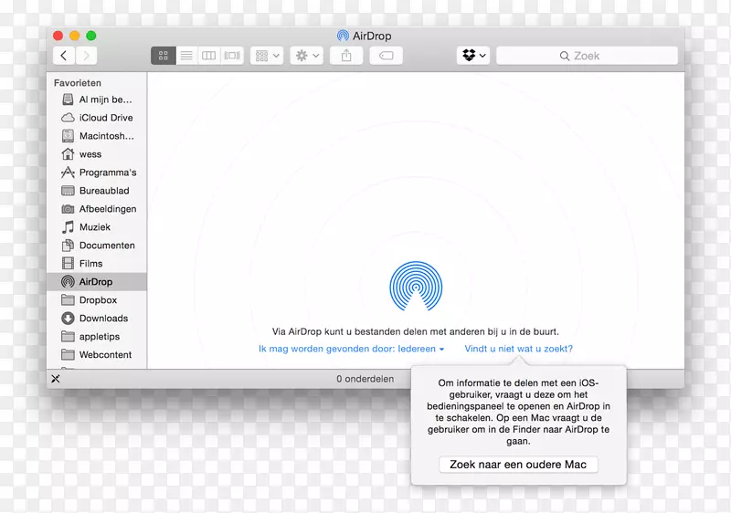 电脑程式os x yosemite macos airDrop-Apple