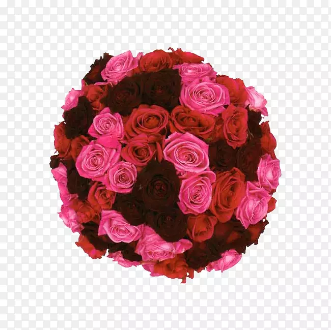 花园玫瑰婚礼策划人花束设计-花束PNG