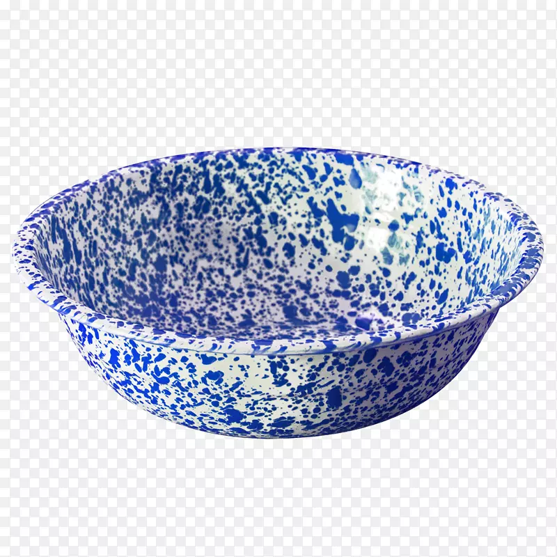 碗蓝白色陶器蓝色大理石餐具马毛蟹