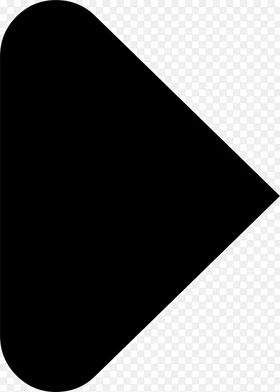 直角三角形箭头计算机图标.三角形