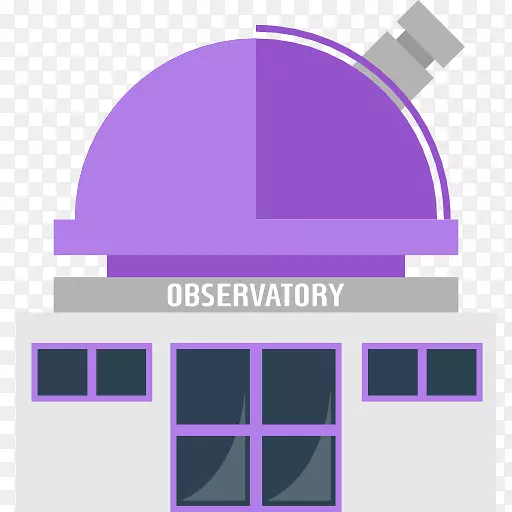 天文台望远镜、电脑图标、天文学