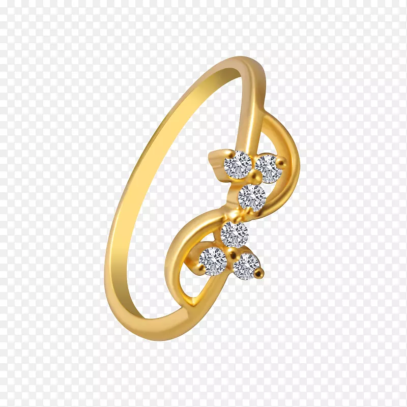 结婚戒指金体珠宝戒指