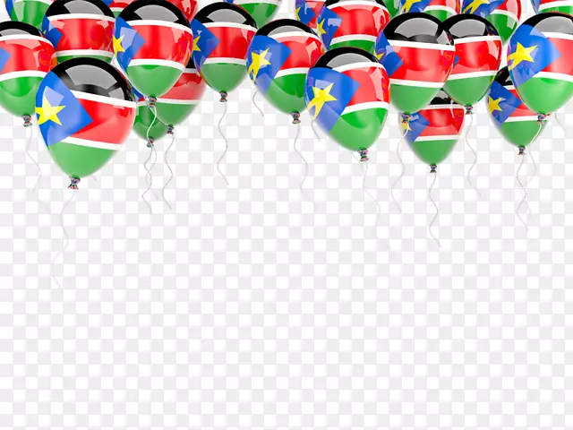南苏丹气球心旗