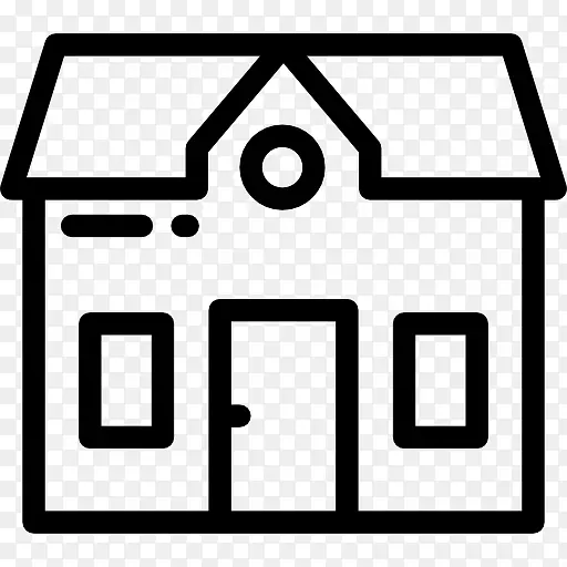 电脑图标房子，房地产，建筑，房产
