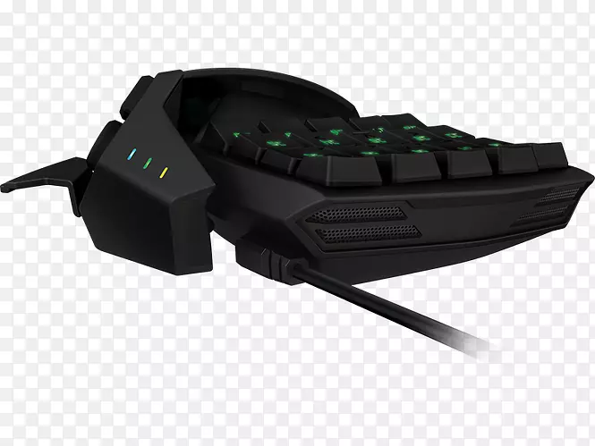 电脑键盘游戏键盘Razer轨道编织精英键盘Razer公司。Razer轨道编织器色度-usb