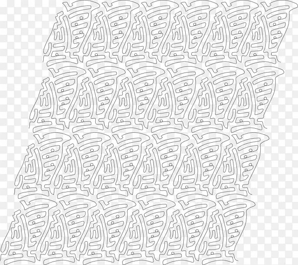 白线艺术角字体线