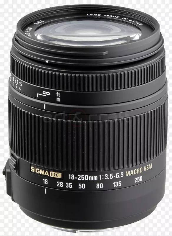 佳能EF镜头安装照相机镜头西格玛18-250毫米f/3.5-6.3宏摄影自动对焦相机镜头