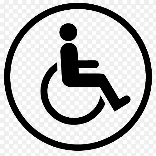 残疾国际无障碍标志轮椅残疾泊车许可证-轮椅
