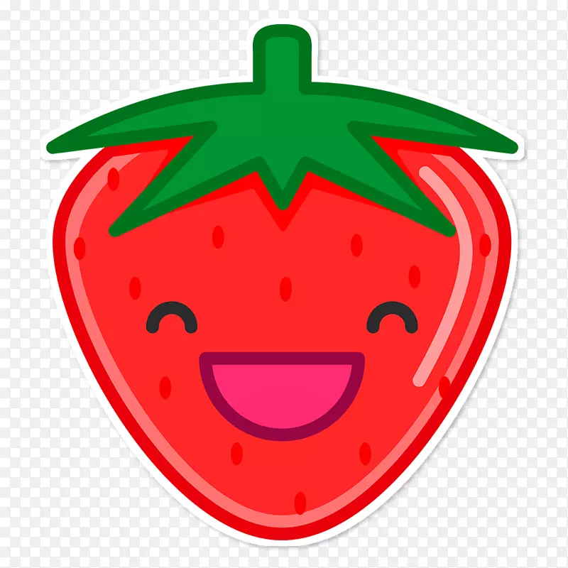 草莓蔬菜叶夹艺术-草莓