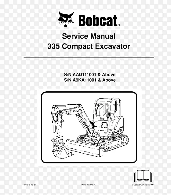 Bobcat公司所有者手册，毛毛虫公司。小型挖掘机-紧凑型挖掘机