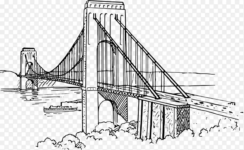 克利夫顿悬索桥绘图夹艺术.简易悬索桥