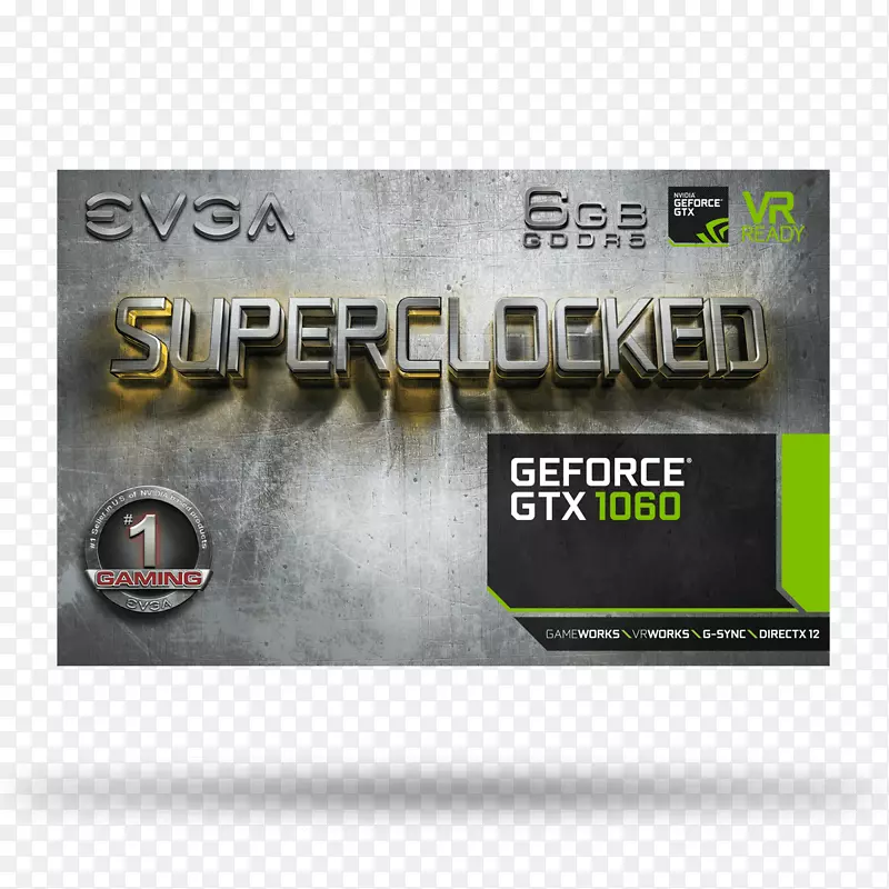 显卡和视频适配器EVGA公司NVIDIA GeForce GTX 1060英伟达精视GTX-NVIDIA