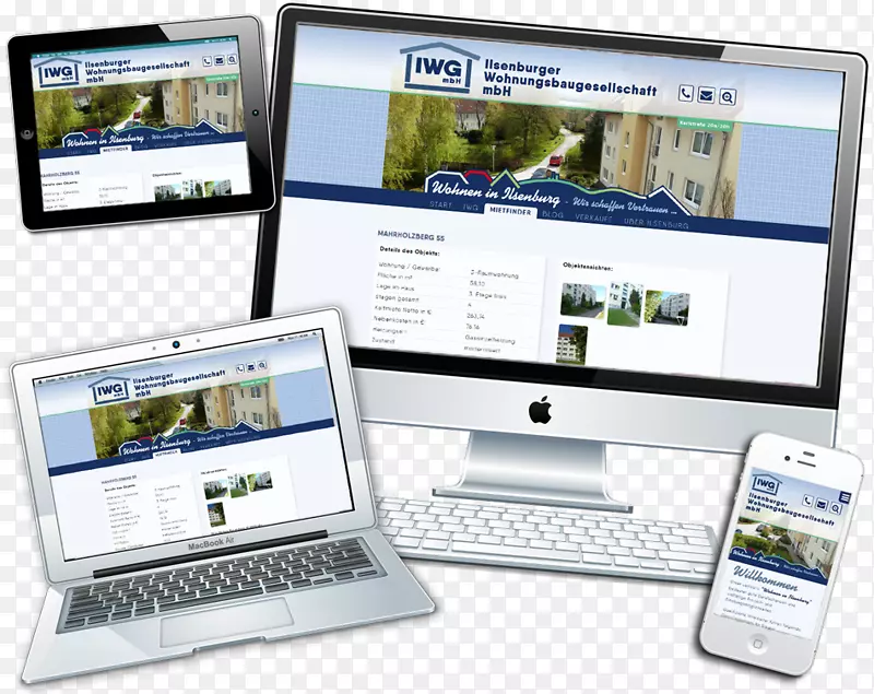 回应式网页设计上网本Tischlerei heydenreich GmbH-网页设计