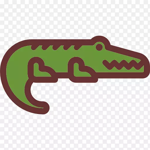 鳄鱼计算机图标鳄鱼
