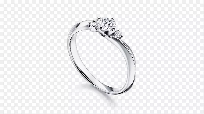 结婚戒指白金钻石戒指