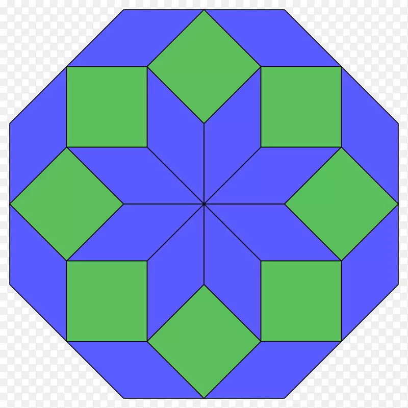 缝制螺旋八角形多边形