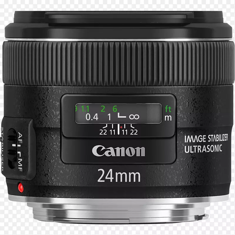 佳能EF镜头安装佳能24 mm镜头超声波马达卡农宽角24 mm f/2.8是USM相机镜头