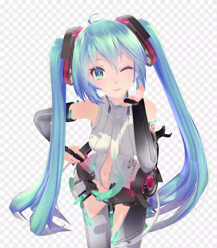 MikuMikudan Hatsune Miku词汇渲染角色-Hatsune Miku