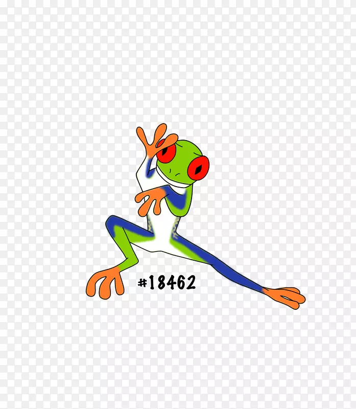 树蛙线标志剪贴画-青蛙