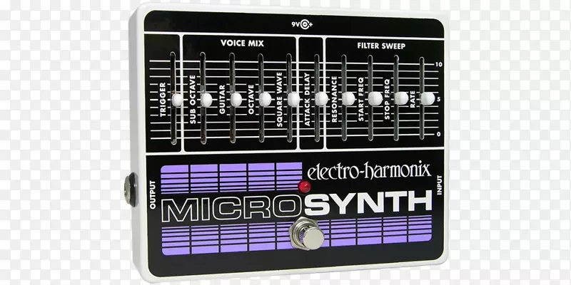 电子谐波微合成器处理器踏板声音合成器模拟合成器低音吉他