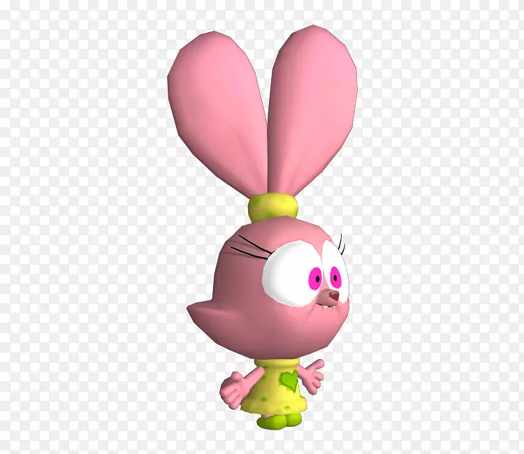 复活节兔子复活节彩蛋气球粉红色m爆炸模型