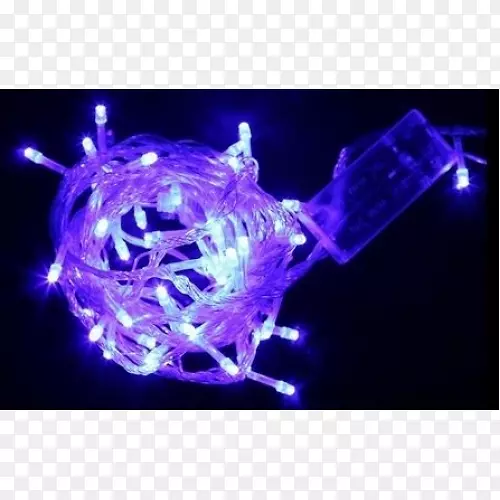 莫德拉蓝，圣诞紫罗兰，发光二极管，紫罗兰