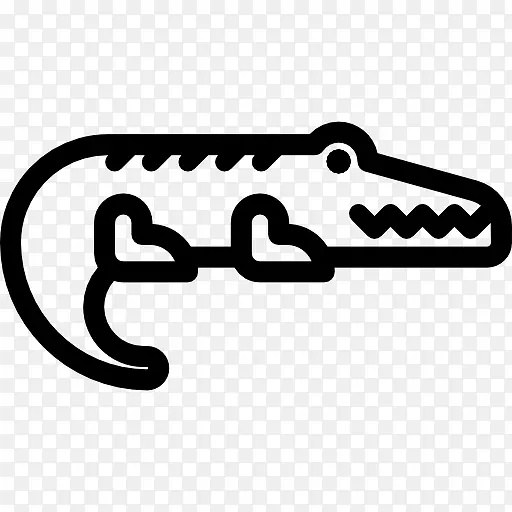 鳄鱼西伯利亚哈士奇动物履带爬行动物鳄鱼