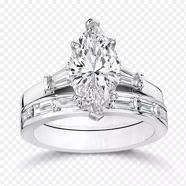 钻石切割订婚戒指结婚戒指-钻石