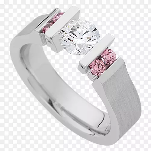 阿吉勒钻石矿mdt设计钻石珠宝商戒指粉红色钻石戒指