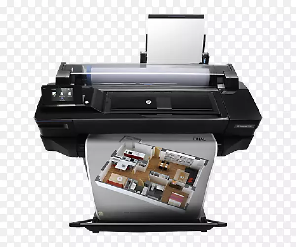 惠普(Hewlett-Packard)设计T 520 24英寸打印机惠普台式打印机惠普(Hewlett-Packard)