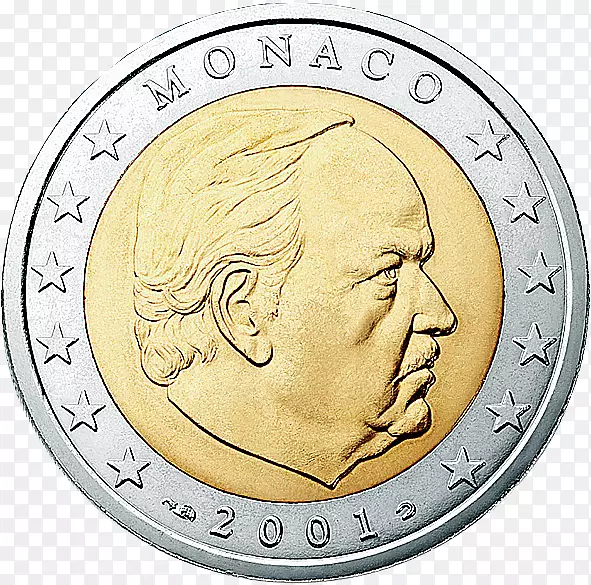 摩纳哥蒙纳·德巴黎莫尼加斯克欧元硬币2欧元硬币1欧元硬币
