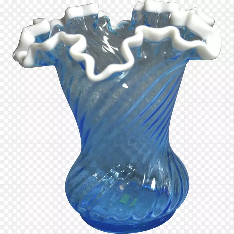花瓶钴蓝玻璃雕像花瓶