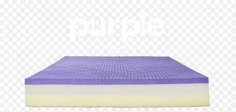 床垫紫色创新床框羽绒被床垫