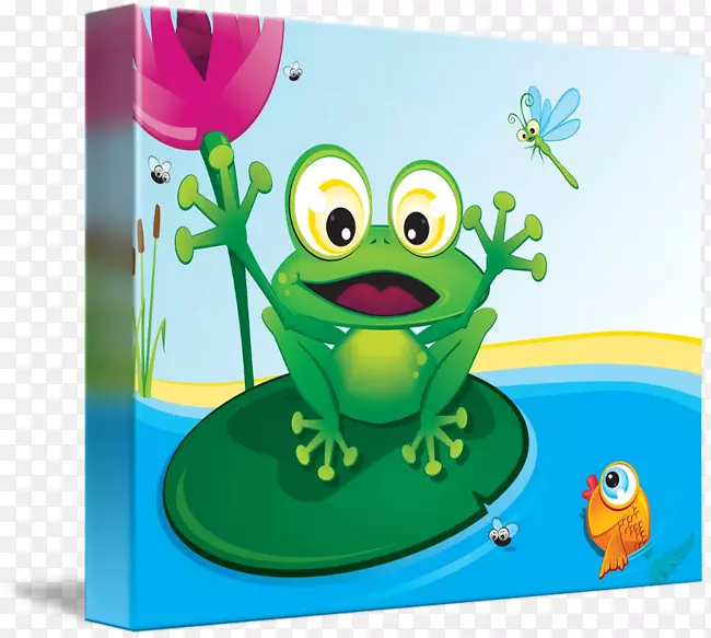 树蛙艺术剪贴画-青蛙