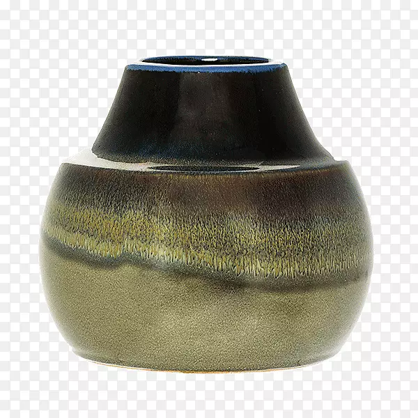 花瓶陶瓷石器陶器绿色花瓶