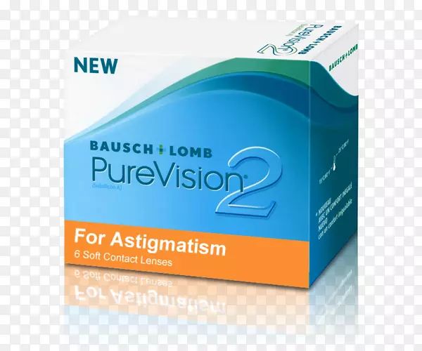 复式透镜Bausch+Lomb PureVision隐形眼镜修正2多焦点散光-Acis