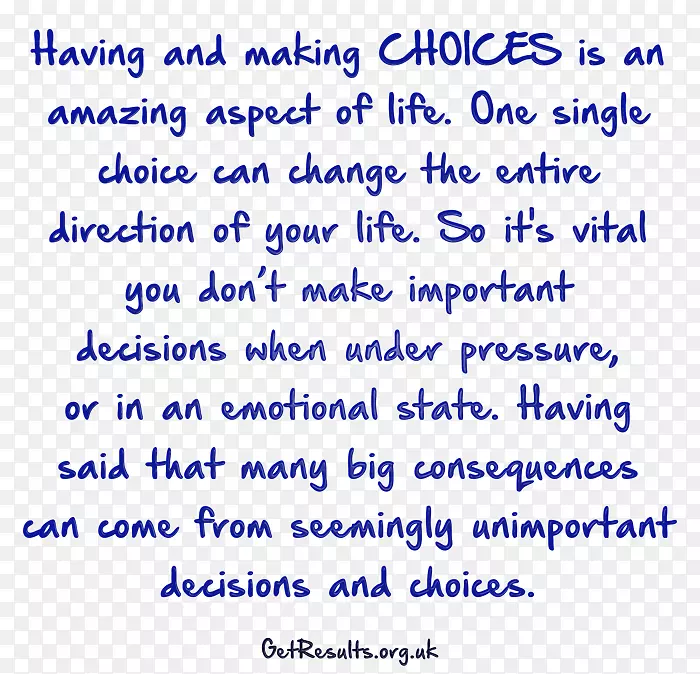 选择决策-生命文件笔迹-一项决定，做出单一的选择，领导你的人生。
