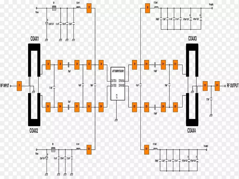 电子原理图音频功率放大器电子电路LDMOS