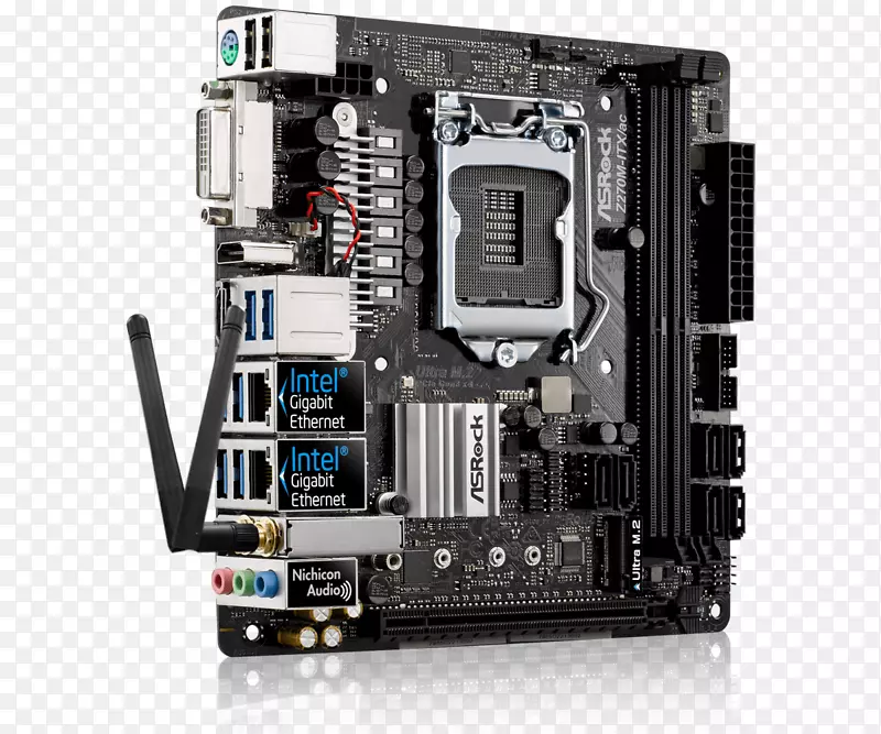 英特尔主板Mini-ITX lga 1151 asRock Fatal1ty z 270游戏K6-英特尔