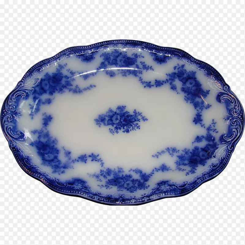 GB/T1485-1993平板蓝白色陶盘餐具瓷盘