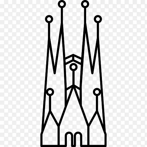 Sagrada Família教堂家庭计算机图标-神圣家庭