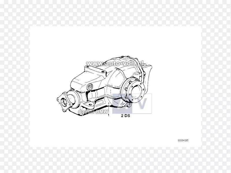 宝马5系列(E34)汽车素描-宝马
