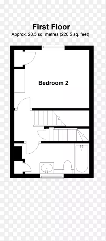 平面图公寓住宅床浴室-公寓